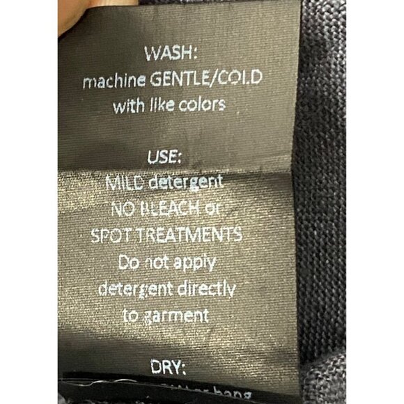 Studio 412 linen made in Maine Gray Linen V-Neck Tunic Top With Ruffle Sleeves S - Picture 6 of 9